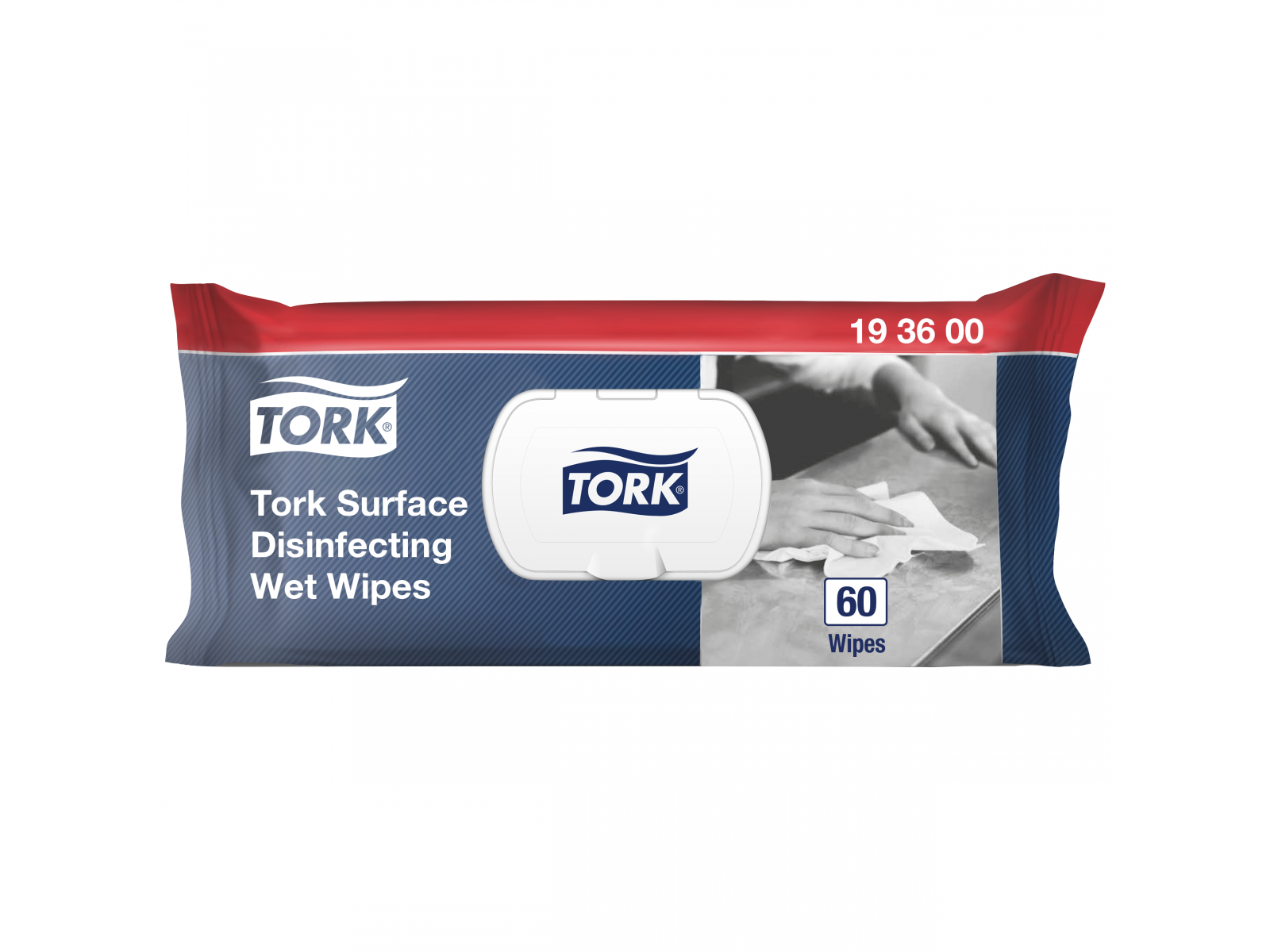 Chusteczki Tork 193600 Nasączane do dezynfekcji 60 szt.